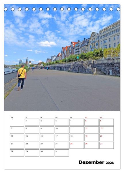 Produktbild: K&ouml;ln und D&uuml;sseldorf - Stadtmomente am Rhein (Tischkalender 2026 DIN A5 hoch), CALVENDO Monatskalender