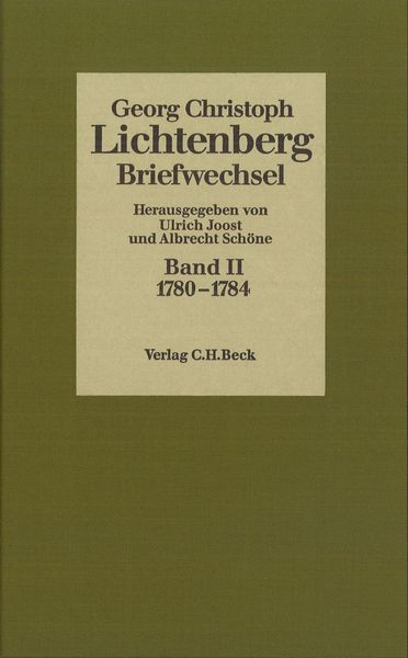 Produktbild: Lichtenberg Briefwechsel Bd. 2: 1780-1784