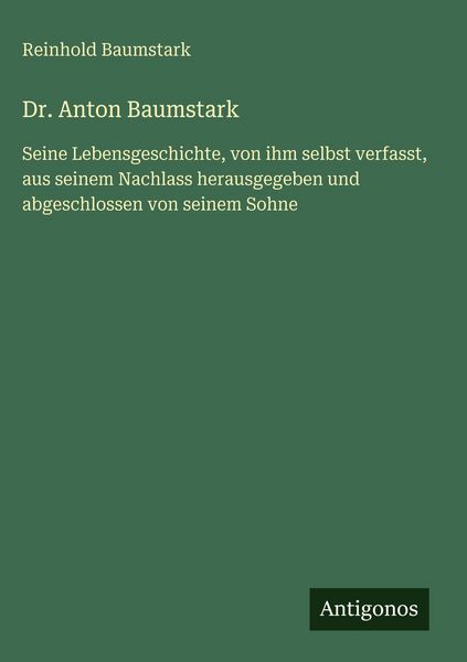 Produktbild: Dr. Anton Baumstark