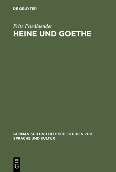 Produktbild: Heine und Goethe