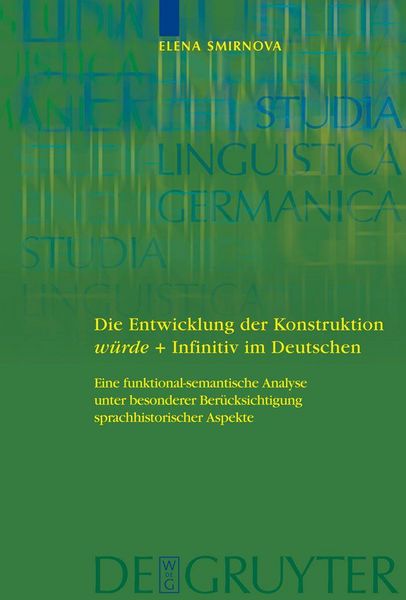 Produktbild: Die Entwicklung der Konstruktion w&uuml;rde + Infinitiv im Deutschen