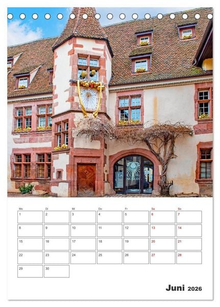 Produktbild: Riquewihr - Urlaubsplaner (Tischkalender 2026 DIN A5 hoch), CALVENDO Monatskalender
