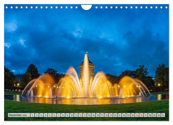 Produktbild: Mannheimer Impressionen. (Wandkalender 2026 DIN A4 quer), CALVENDO Monatskalender