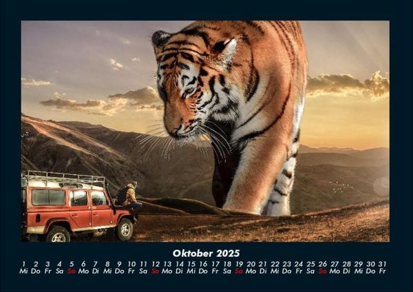 Produktbild: Tiger 2025 Fotokalender DIN A4