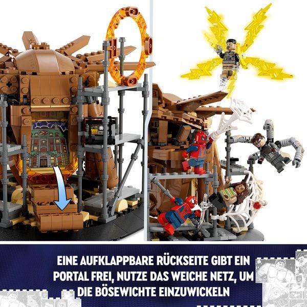 LEGO Marvel 76261 Spider-Mans großer Showdown mit 3 Peter Parker Figuren