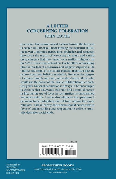 Produktbild: A Letter Concerning Toleration
