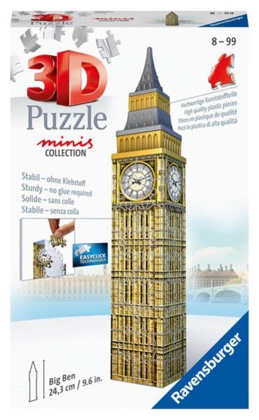 3D Puzzle Ravensburger Mini Big Ben 54 Teile