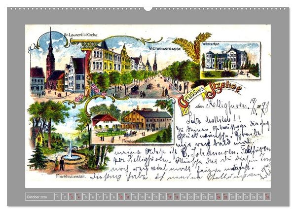 Produktbild: Gru&szlig; aus Itzehoe (hochwertiger Premium Wandkalender 2026 DIN A2 quer), Kunstdruck in Hochglanz