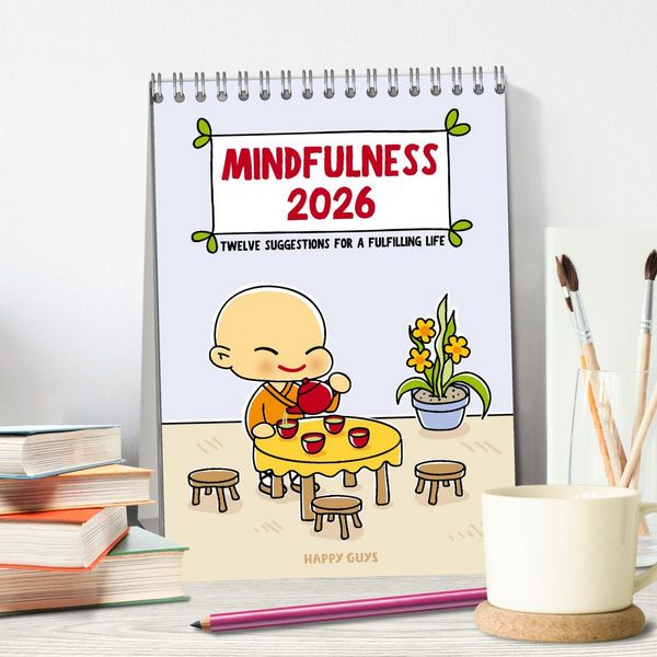 Produktbild: Mindfulness 2026 (Desk Calendar 2026 DIN A5 portrait), CALVENDO 12 Month DeskCalendar