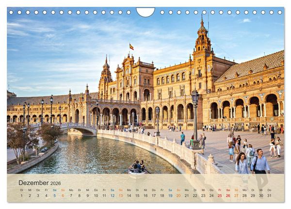 Produktbild: Sevilla - die andalusische Hauptstadt (Wandkalender 2026 DIN A4 quer), CALVENDO Monatskalender