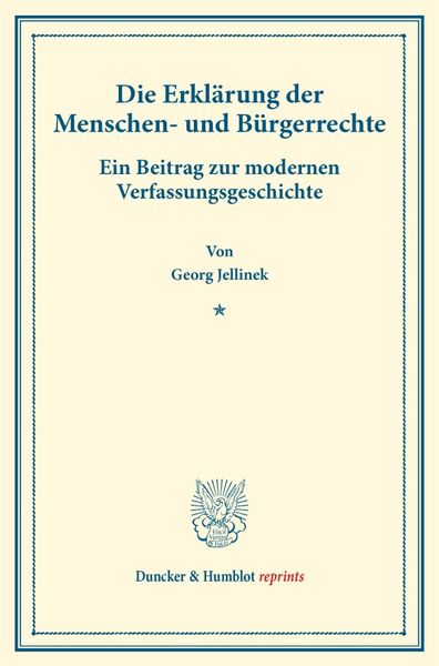 Produktbild: Die Erkl&auml;rung der Menschen- und B&uuml;rgerrechte.