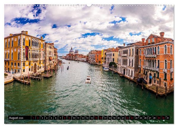 Produktbild: Venedig - Pal&auml;ste, Br&uuml;cken und Kan&auml;le (Wandkalender 2026 DIN A2 quer), CALVENDO Monatskalender