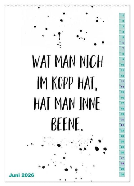 Produktbild: BERLINERISCH Lustige Spr&uuml;che (hochwertiger Premium Wandkalender 2026 DIN A2 hoch), Kunstdruck in Hochglanz