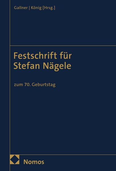 Produktbild: Festschrift f&uuml;r Stefan N&auml;gele