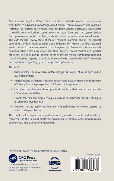 Produktbild: Machine Learning for Mobile Communications