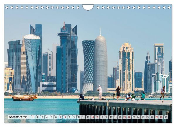 Produktbild: Doha - Hauptstadt von Katar (Wandkalender 2026 DIN A4 quer), CALVENDO Monatskalender
