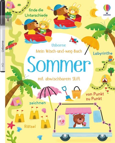 Mein Wisch-und-weg-Buch: Sommer, Taschenbuch von Kirsteen Robson, Usborne, 978-1-78941-688-6