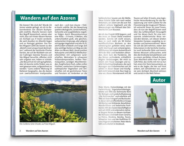 Produktbild: KOMPASS Wanderf&uuml;hrer Azoren, 90 Touren mit Extra-Tourenkarte