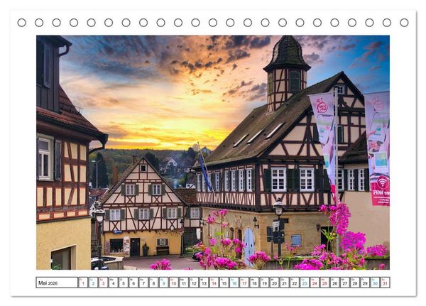 Produktbild: B&ouml;blingen und Sch&ouml;nbuch (Tischkalender 2026 DIN A5 quer), CALVENDO Monatskalender
