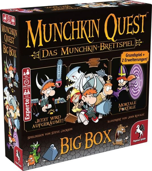Produktbild: Munchkin Quest: Das Brettspiel, 2. Edition