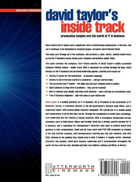 Produktbild: David Taylor's Inside Track