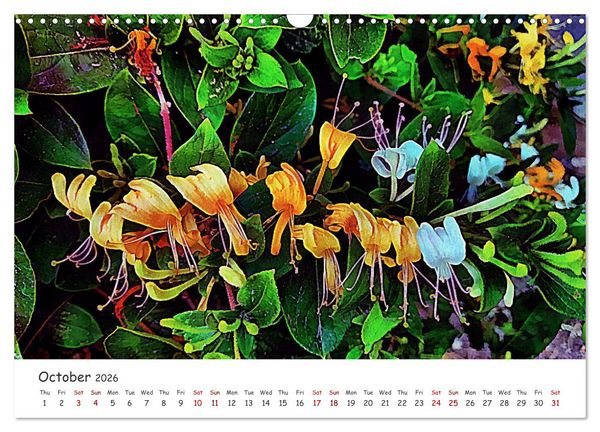 Produktbild: Vivacious Florals (Wall Calendar 2026 DIN A3 landscape), CALVENDO 12 Month Wall Calendar