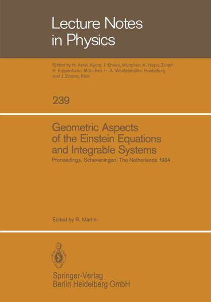 Produktbild: Geometric Aspects of the Einstein Equations and Integrable Systems