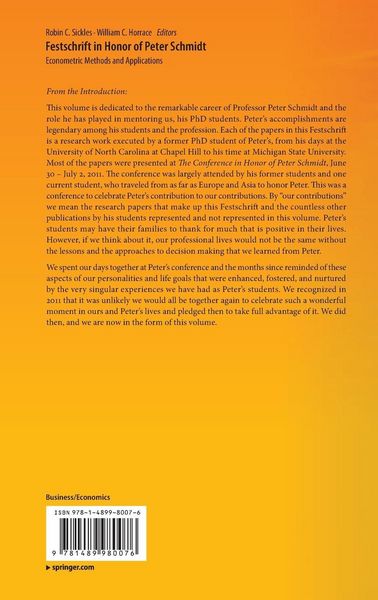 Produktbild: Festschrift in Honor of Peter Schmidt