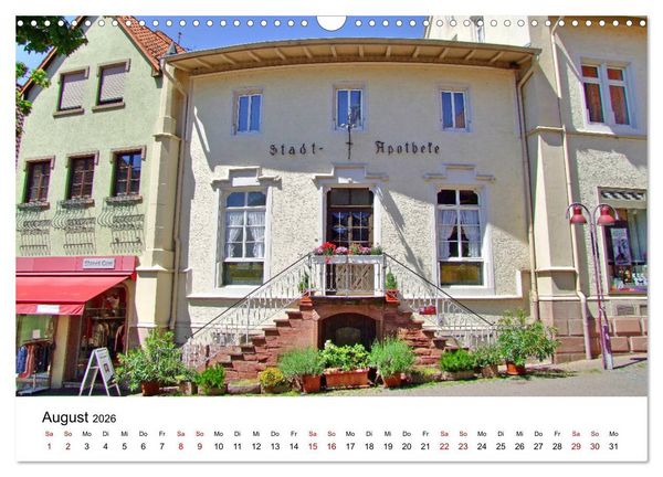 Produktbild: Wiesloch - Spaziergang durch die Altstadt (Wandkalender 2026 DIN A3 quer), CALVENDO Monatskalender