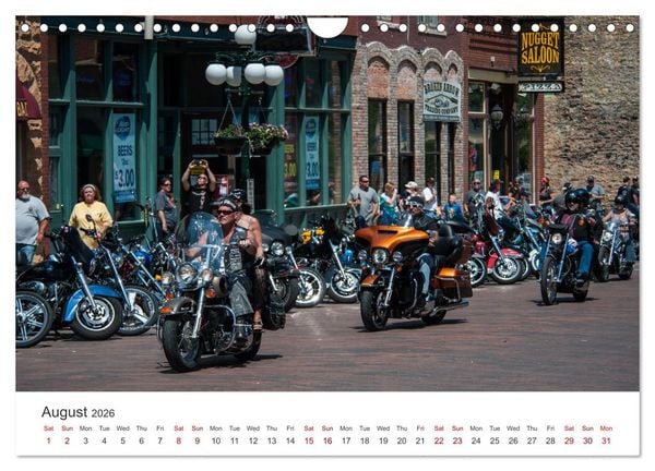 Produktbild: Sturgis - The most famous motorcycle rally in the world (Wall Calendar 2026 DIN A4 landscape), CALVENDO 12 Month Wall Calendar
