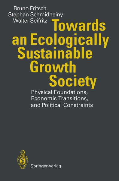 Produktbild: Towards an Ecologically Sustainable Growth Society