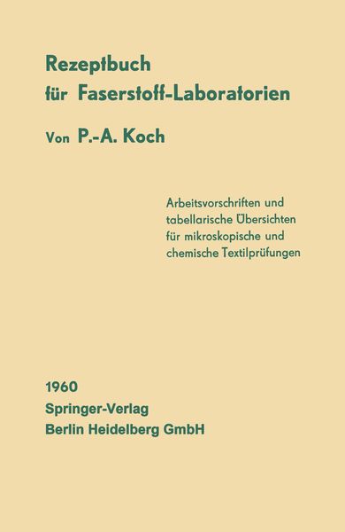 Produktbild: Rezeptbuch f&uuml;r Faserstoff-Laboratorien