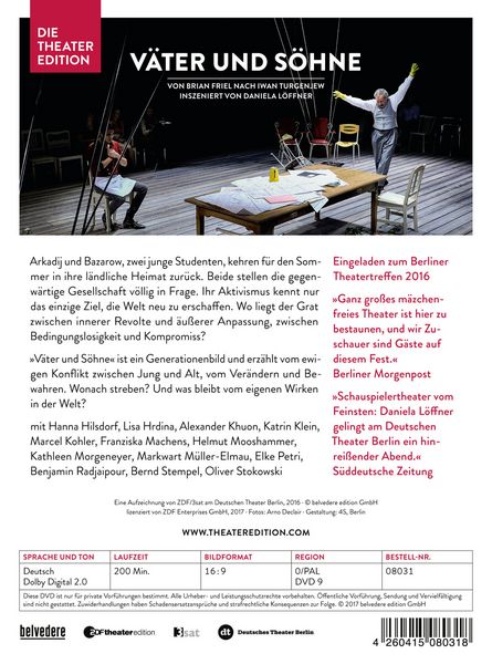 Produktbild: V&auml;ter und S&ouml;hne - Die Theater Edition