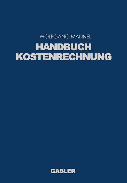 Produktbild: Handbuch Kostenrechnung