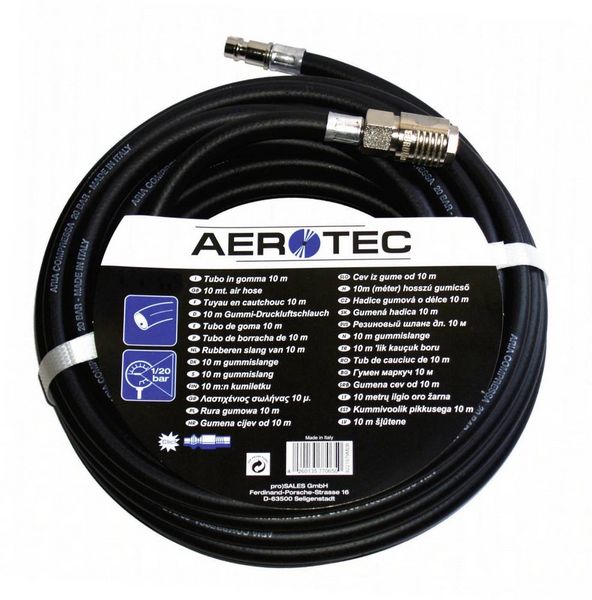 Produktbild: Druckluftschlauch ID 9mm L.20m Kuppl.DN 7,2 AEROTEC