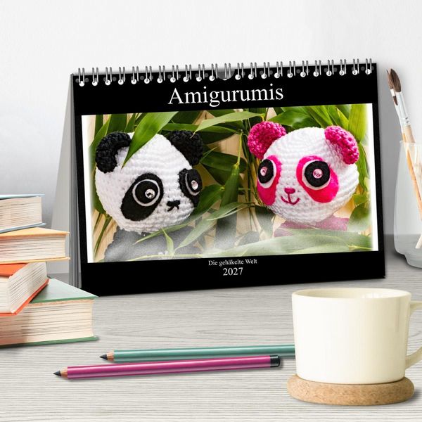 Produktbild: Amigurumi - Die geh&auml;kelte Welt (Tischkalender 2027 DIN A5 quer), CALVENDO Monatskalender