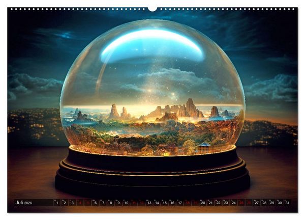 Produktbild: Schneekugel war gestern (hochwertiger Premium Wandkalender 2026 DIN A2 quer), Kunstdruck in Hochglanz