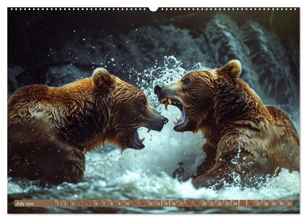 Produktbild: Bears Kingdom (High Quality Premium Wall Calendar 2026 DIN A2 landscape),CALVENDO 12 Month Wall Calendar