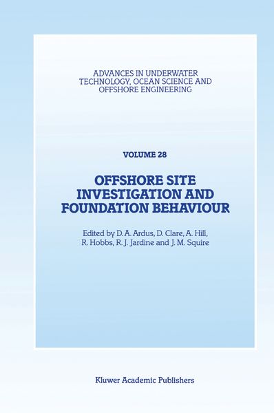 Produktbild: Offshore Site Investigation and Foundation Behaviour