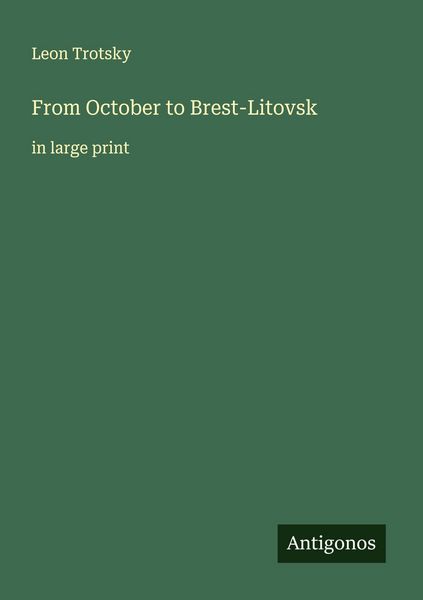 Produktbild: From October to Brest-Litovsk