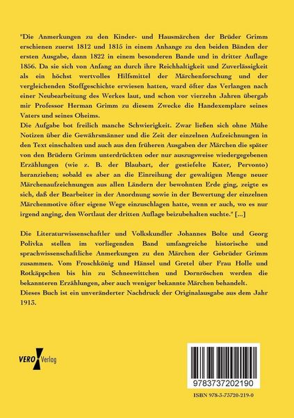 Produktbild: Anmerkungen zu den Kinder- und Hausm&auml;rchen der Br&uuml;der Grimm