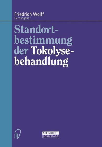 Produktbild: Standortbestimmung der Tokolysebehandlung