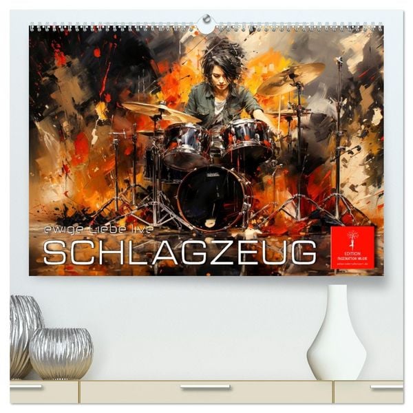 Produktbild: Schlagzeug ewige Liebe live (hochwertiger Premium Wandkalender 2026 DIN A2 quer), Kunstdruck in Hochglanz