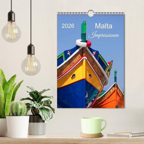 Produktbild: Malta Impressionen (Wandkalender 2026 DIN A4 hoch), CALVENDO Monatskalender