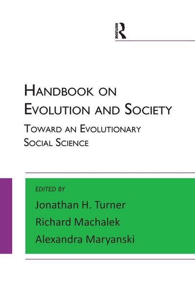 Produktbild: Handbook on Evolution and Society