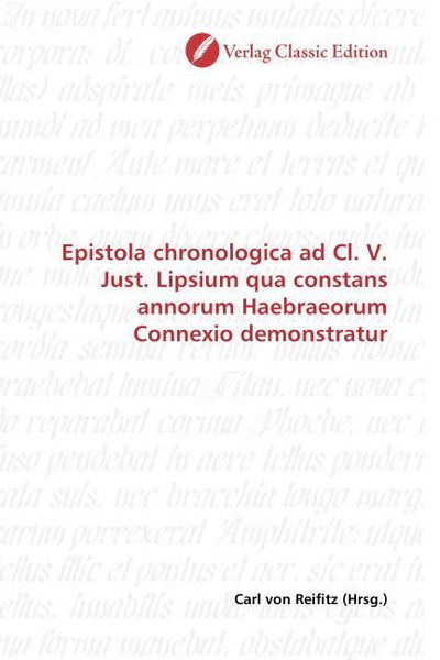 Produktbild: Epistola chronologica ad Cl. V. Just. Lipsium qua constans annorum Haebraeorum Connexio demonstratur