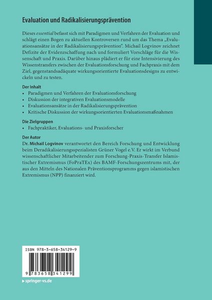 Produktbild: Evaluation und Radikalisierungspr&auml;vention