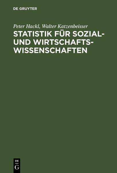 Produktbild: Statistik f&uuml;r Sozial- und Wirtschaftswissenschaften