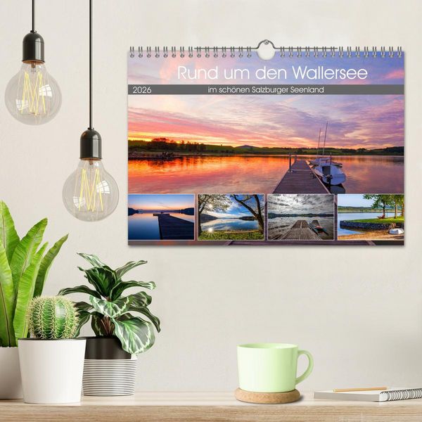 Produktbild: Rund um den Wallersee (Wandkalender 2026 DIN A4 quer), CALVENDO Monatskalender