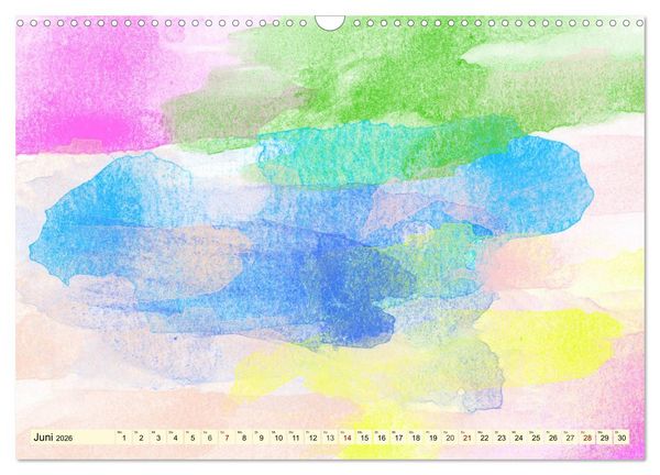 Produktbild: Kreativ-Kalender Aquarell. Bastelkalender zum Selbstgestalten (Wandkalender 2026 DIN A3 quer), CALVENDO Monatskalender